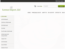 Tablet Screenshot of lorenzoimport.com